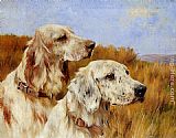 Famous Setters Paintings - Two Setters